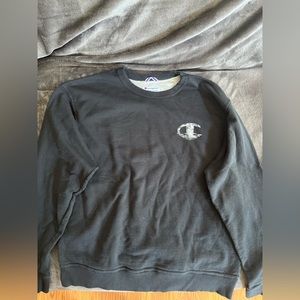 Champion Black Crewneck